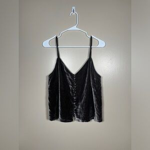 Madewell Velvet Button-Down Cami